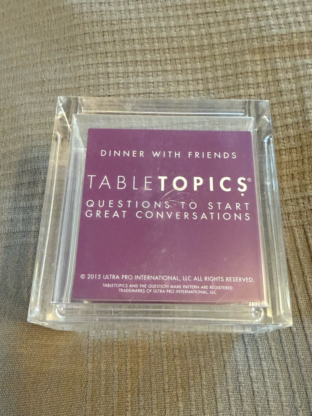 Dinner With Friends Conversation Card Set - Purple